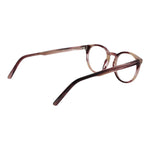 Side view of Andy Wolf Pink Unisex Glasses Frame in rose acetate with full-rim panto style.