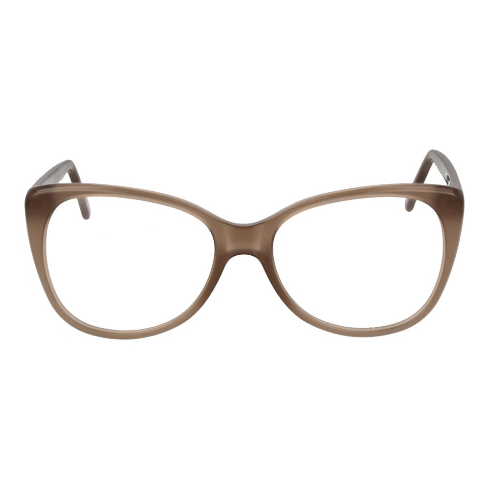 Andy Wolf Brown Unisex Glasses Frame, acetate full-rim cat eye style with demo lenses, shown with branded case included.