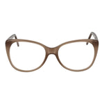 Andy Wolf Brown Unisex Glasses Frame, acetate full-rim cat eye style with demo lenses, shown with branded case included.