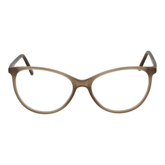 Andy Wolf Beige Unisex Glasses Frame - Full-rim acetate cat-eye style with demo lenses