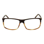Andy Wolf Brown Unisex Glasses Frame, Rectangle Acetate Full-Rim Eyewear with Demo Lenses, Size 57-14-145