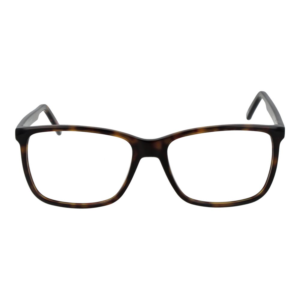 Andy Wolf Brown Unisex Glasses Frame in acetate, full-rim design, size 57-16-145, with demo lenses and branded case included.