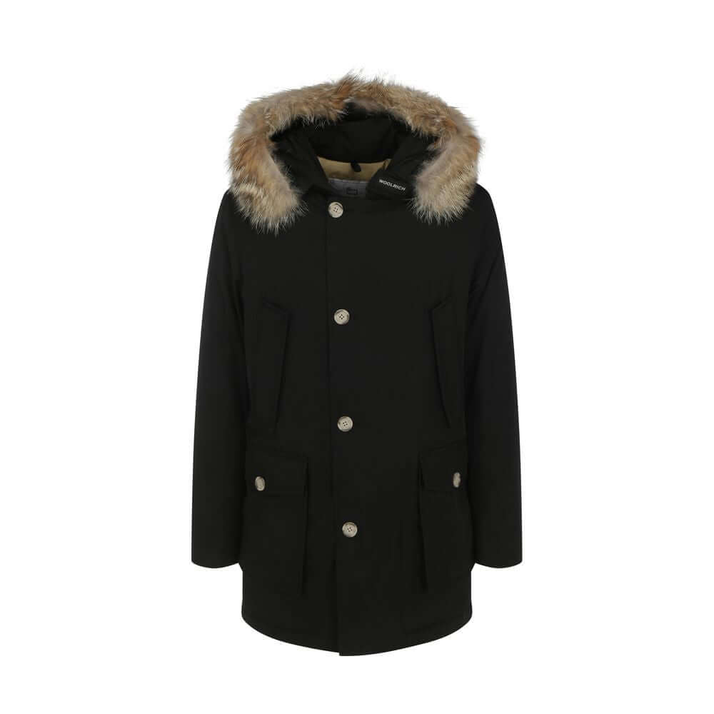 Woolrich Black Cotton Parka