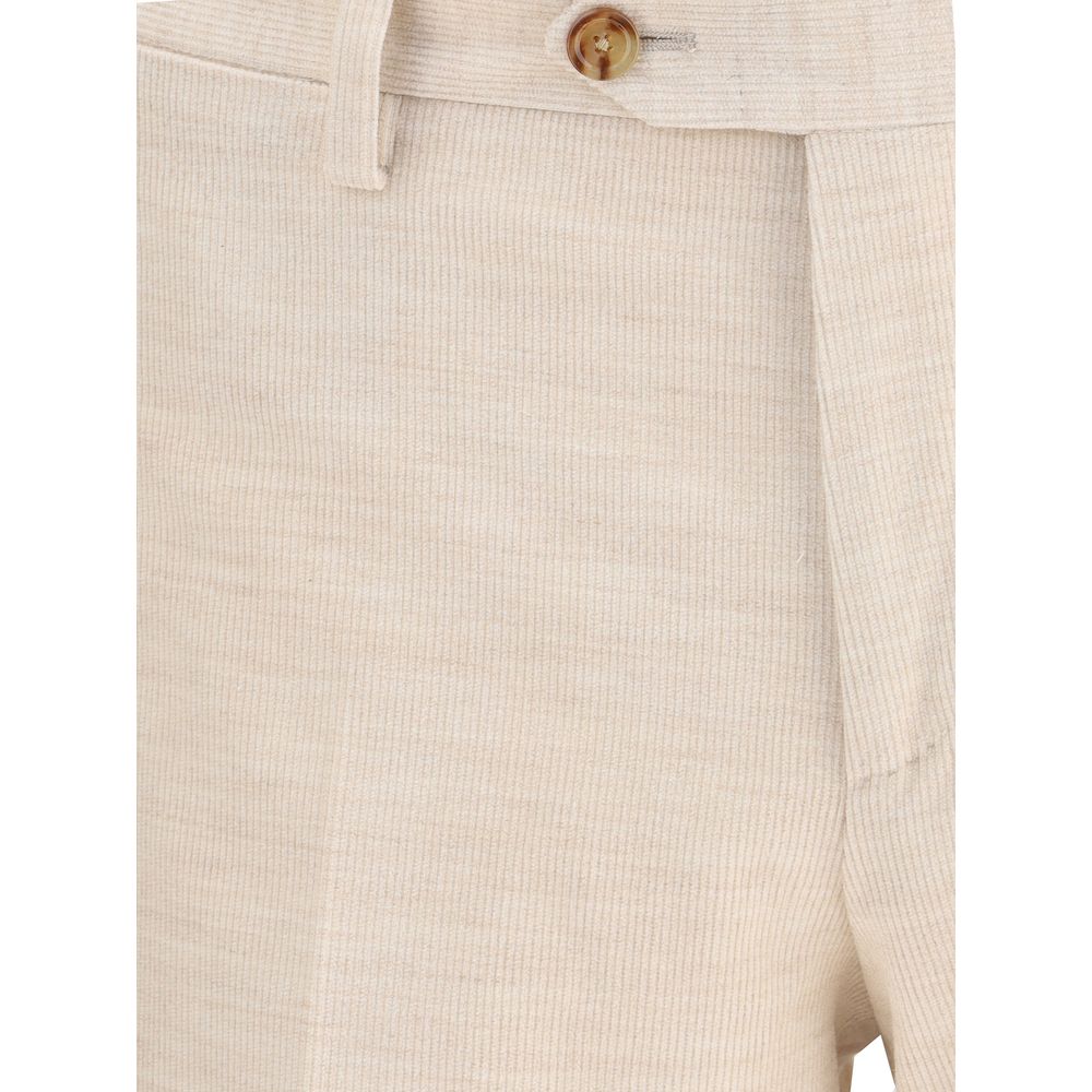 Lardini Beige Cotton Two-Piece Suit