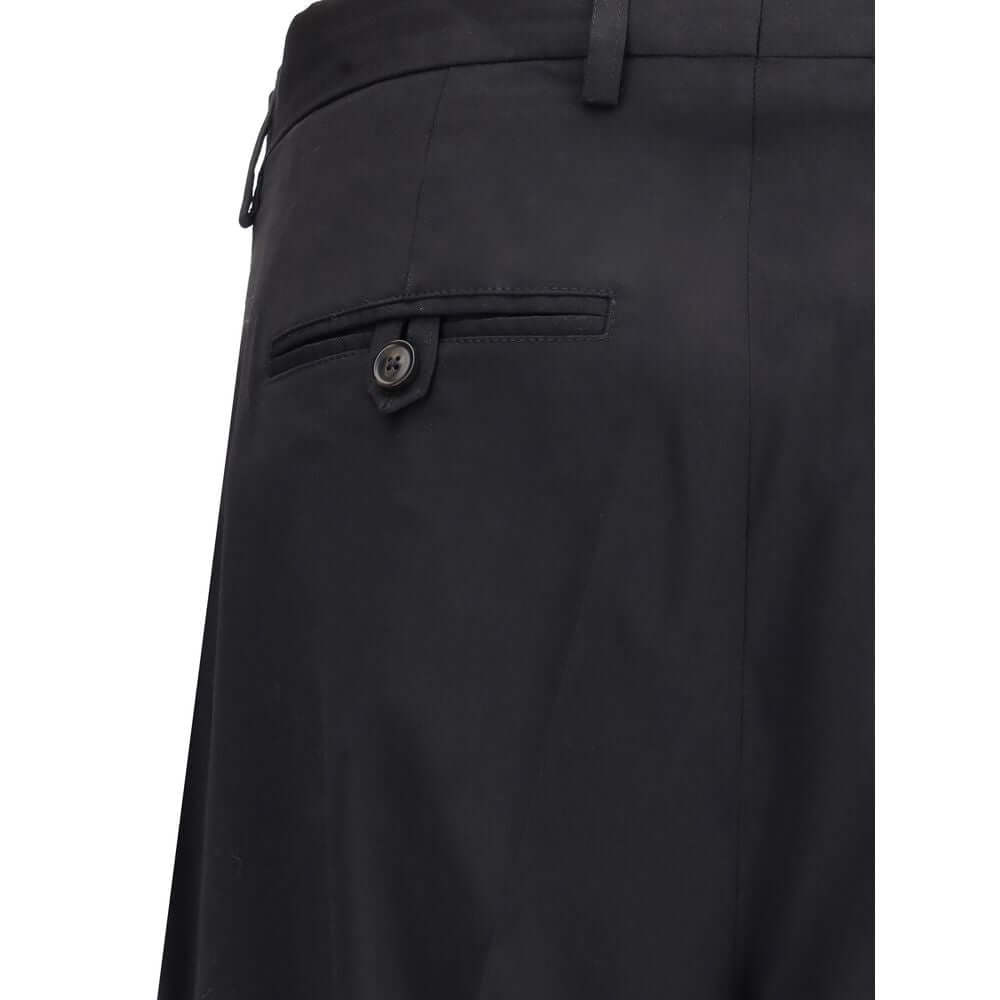 Our Legacy Black Fleece Wool Chino Pants