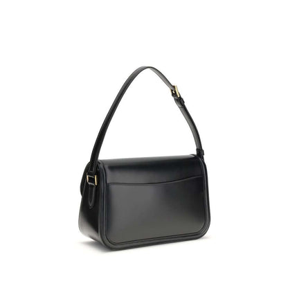 Saint Laurent Black Calf Leather Bos Taurus Shoulder Bag