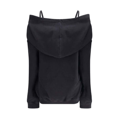 MM6 Black Cotton Sweatshirt