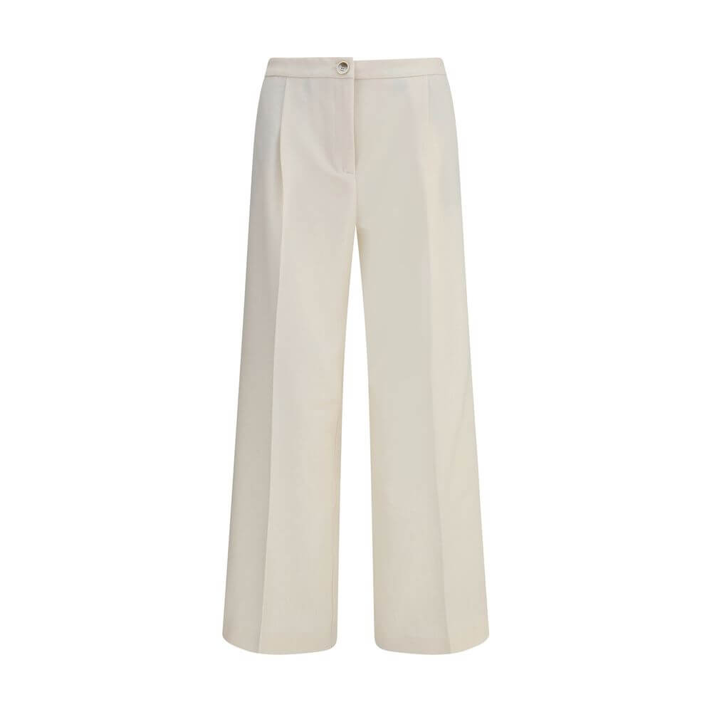 Cruna Cream Polyester Casual Pants