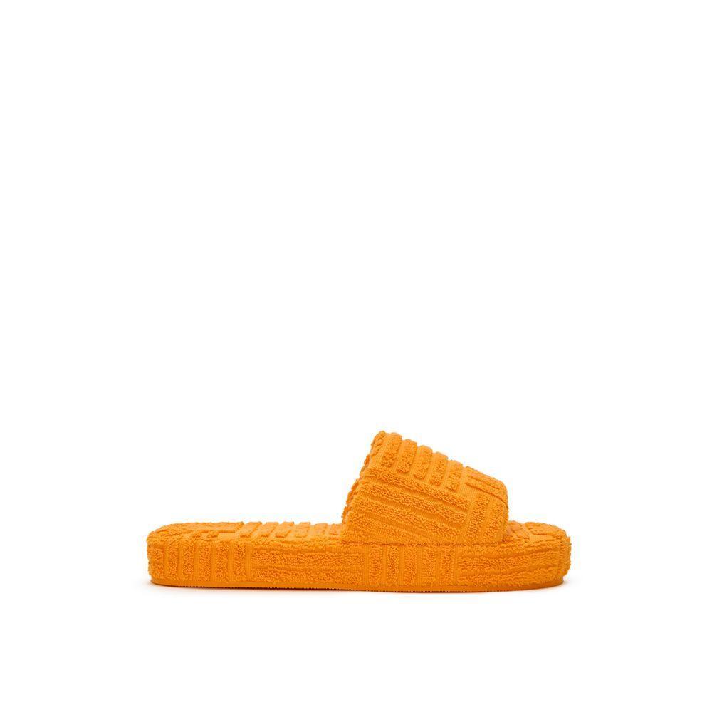 Bottega Veneta Orange Cotton Slipper BO-10130670-EU42/US9