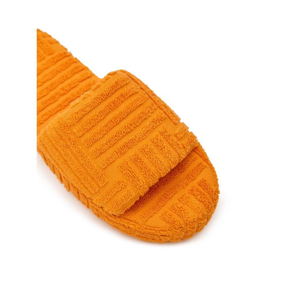Bottega Veneta Orange Cotton Slipper BO-10130670-EU42/US9