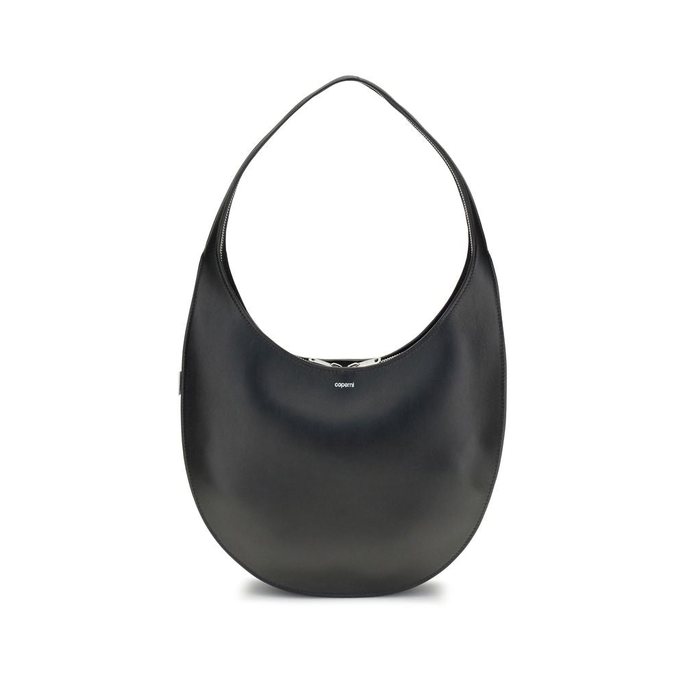 Front view with bag zipped and handles upright.