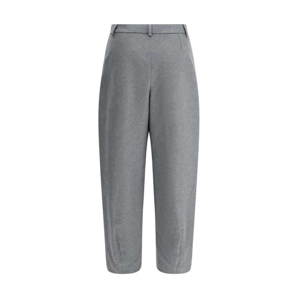 Giorgio Armani Gray Silk Casual Pants