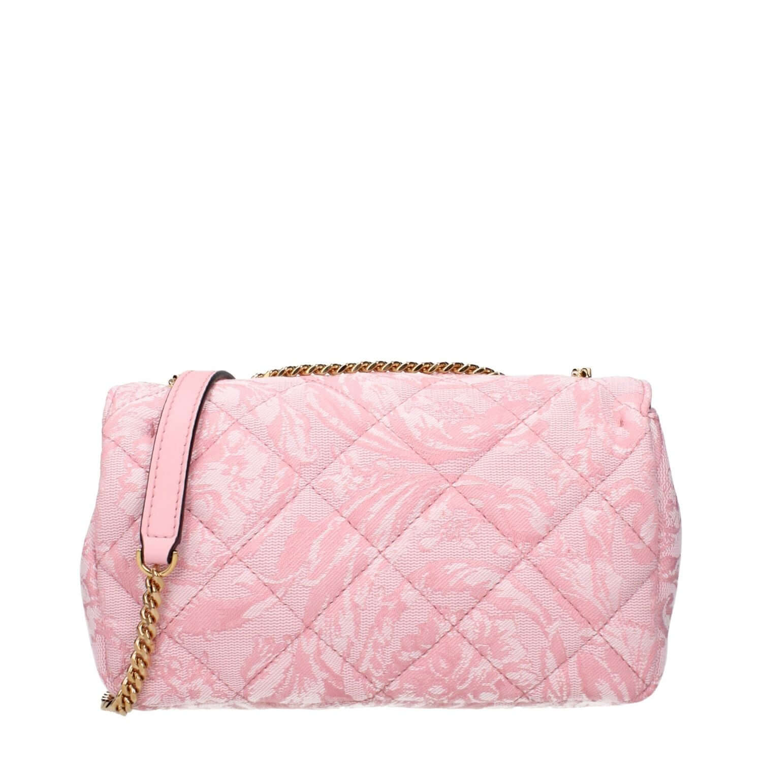 Versace Pink Fabric Shoulder Bag