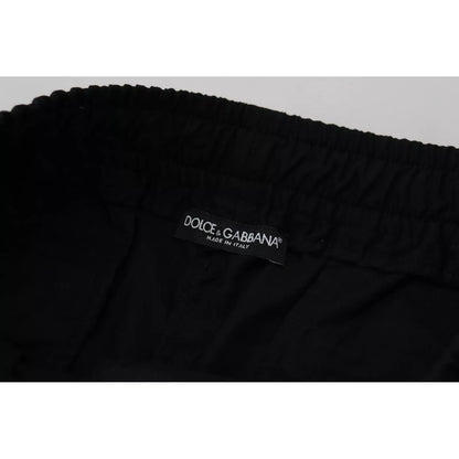 Dolce & Gabbana Black Jogger Wool Jogging Trouser