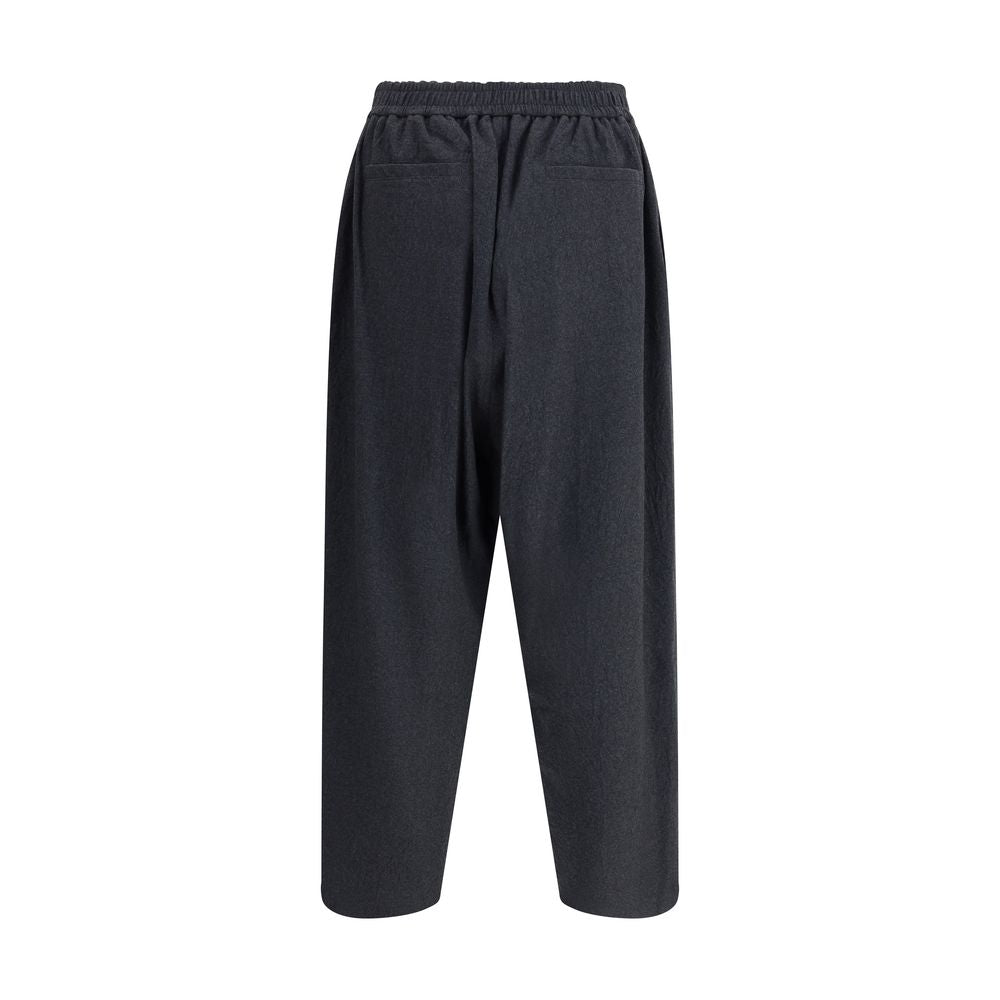 Giorgio Armani Gray Fleece Wool Casual Pants