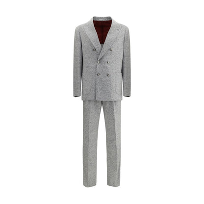 Brunello Cucinelli Gray Wool Two-Piece Suit