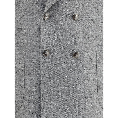 Brunello Cucinelli Gray Wool Two-Piece Suit