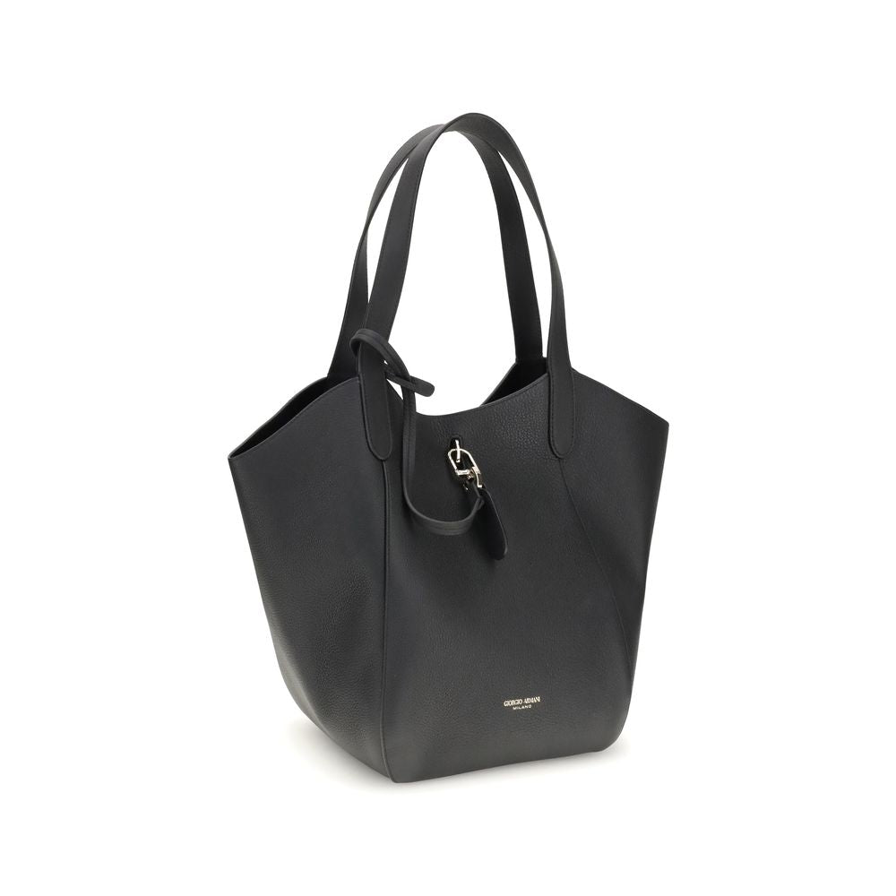 Front view with bag zipped and handles upright.