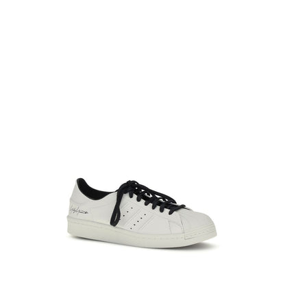 Y-3 White Calf Leather Bos Taurus Low Top Sneakers