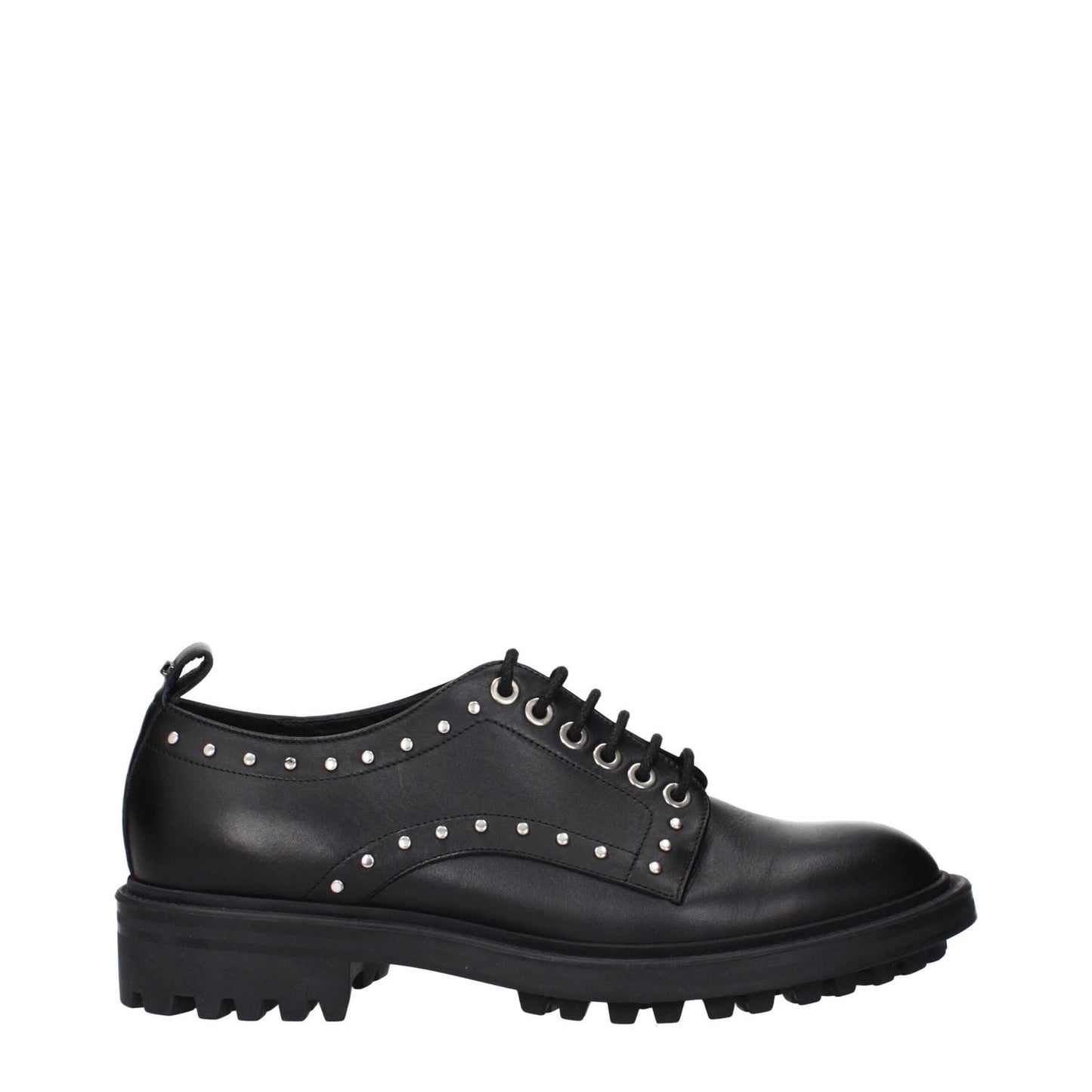 Max Mara Black Leather Oxfords And Derbies MA-15261731553545-EU38/US8
