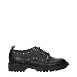 Max Mara Black Leather Oxfords And Derbies MA-15261731553545-EU38/US8