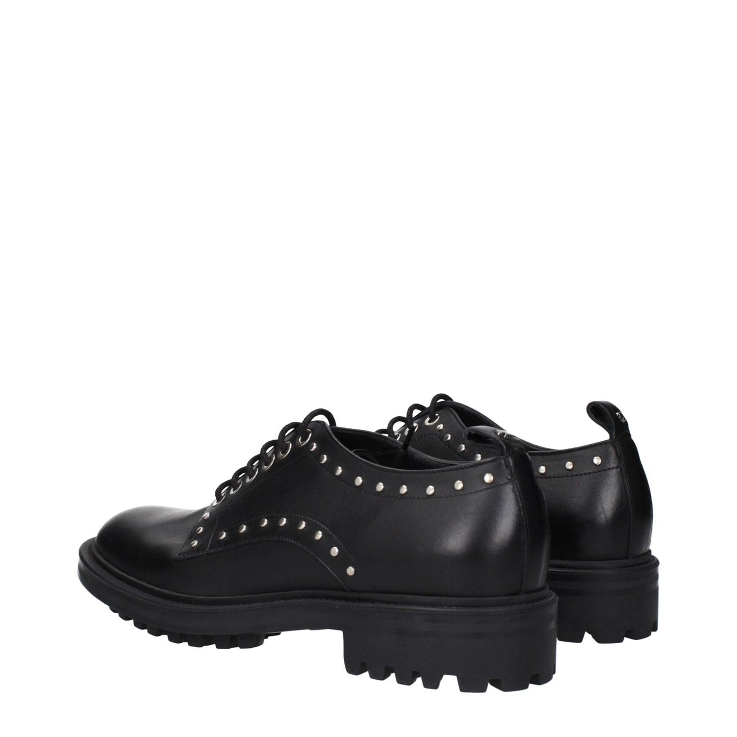 Max Mara Black Leather Oxfords And Derbies MA-15261731553545-EU38/US8