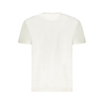 Back view of Tommy Hilfiger White Cotton Men T-Shirt showing simple and elegant design.