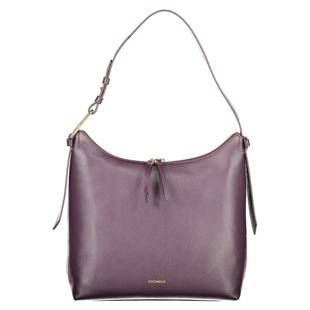 Coccinelle Purple Leather Handbag