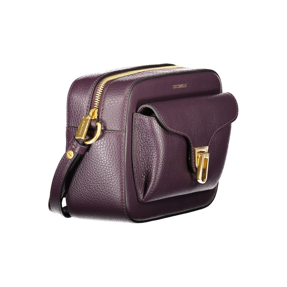 Coccinelle Purple Leather Handbag