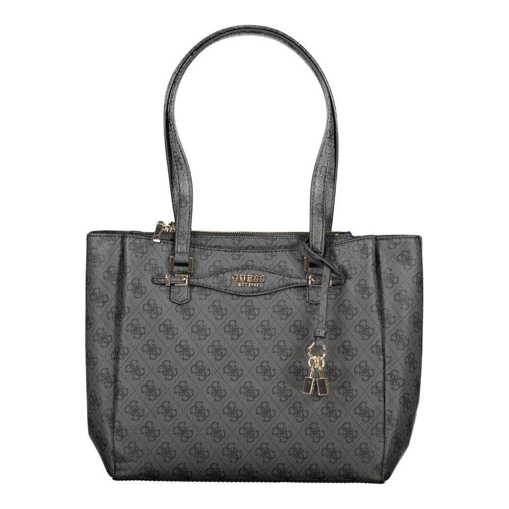 Front view with bag zipped and handles upright.