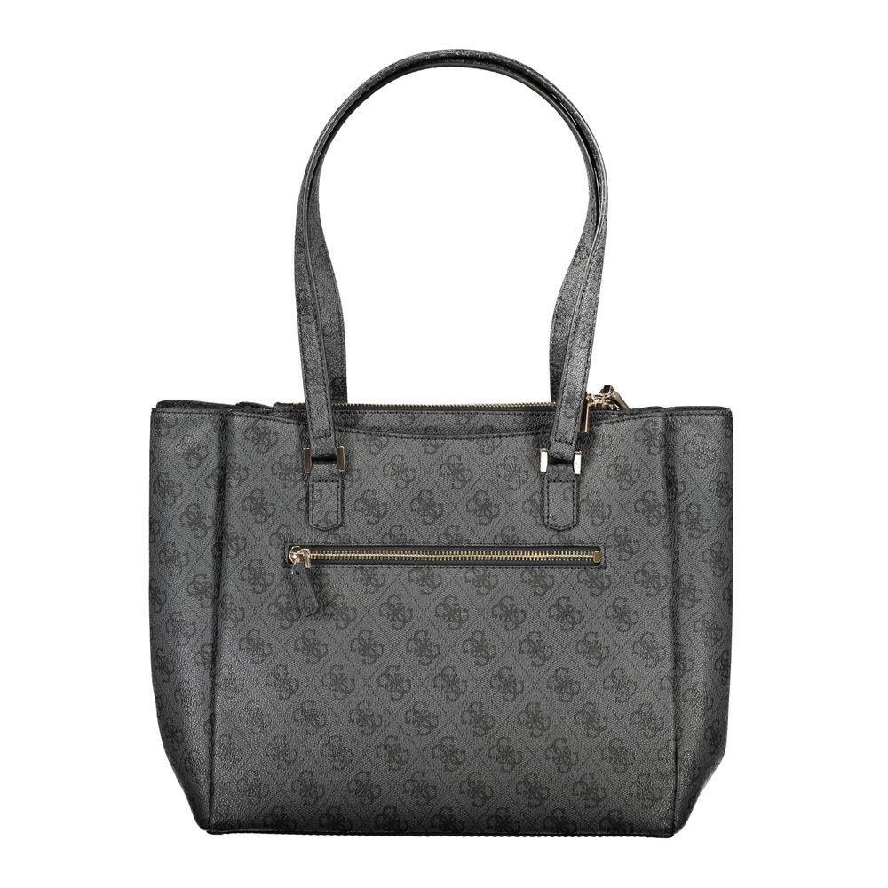 Front view with bag zipped and handles upright.