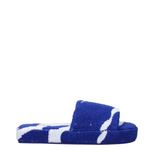 Burberry Blue Fabric Slippers Sandals BU-15265285767433-EU39/US9