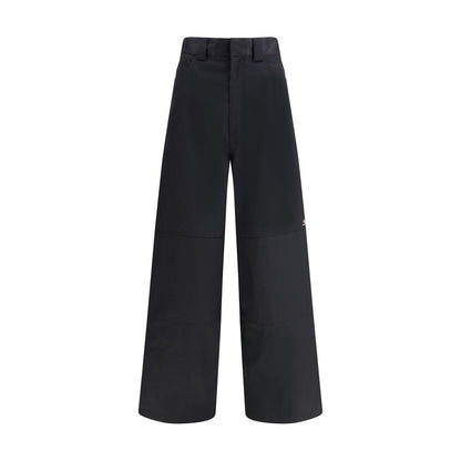 Balenciaga Black Cotton Casual Pants