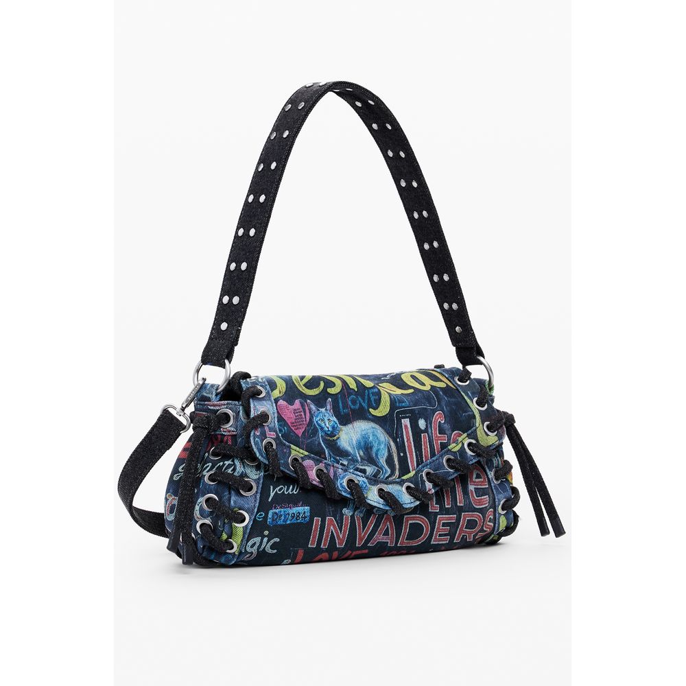 Front view with bag zipped and handles upright.