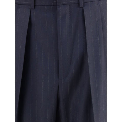Tom Ford Blue Wool Dress Pants