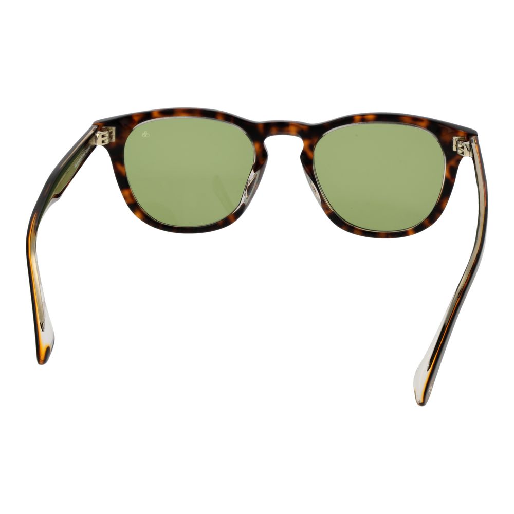 Scotch & Soda Brown Men Sunglass with green lenses and metal frame, full-rim style, offers 100% UVA & UVB protection.