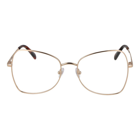 Emilio Pucci Gold Women Glasses Frame, full-rim metal butterfly style with demo lenses.