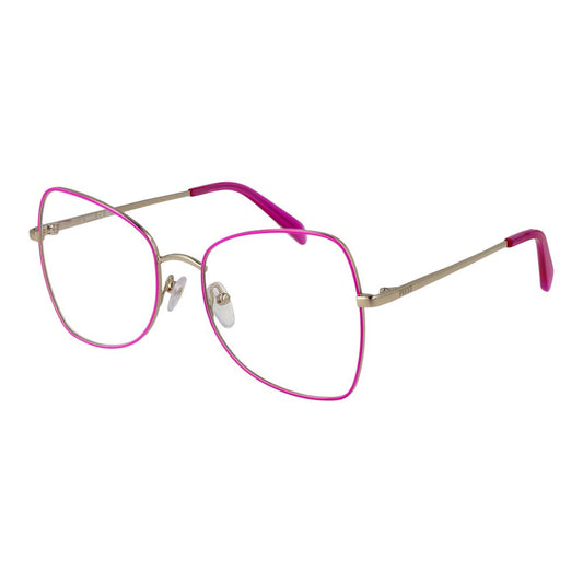 Emilio Pucci Purple Women Glasses Frame, full-rim, metal, butterfly style, demo lenses, 54-18-140 size. Includes branded case.
