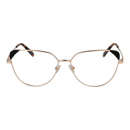 Emilio Pucci Gold Women Glasses Frame, cat eye style, metal full-rim design, size 57-15-140.
