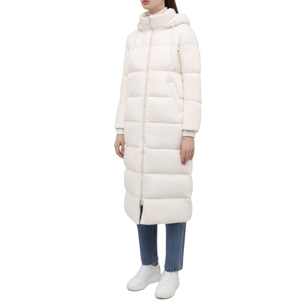 Herno White Nylon Women's Long Jacket
