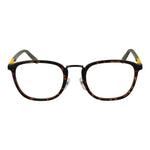 Fila Brown Unisex Glasses Frame - Full-Rim Plastic Panto Style