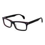 Lozza Blue Men Glasses Frame in cellulose acetate with full-rim style, rectangle shape, demo lenses, and blue color, size 55-16-145.