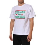 Dolce & Gabbana White Graphic Print Cotton Crew Neck T-shirt featuring 'Sicilians Are Sensational' text with red and green accents.