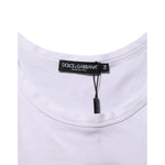 Dolce & Gabbana White Sleeveless Round Neck Tank Top T-shirt