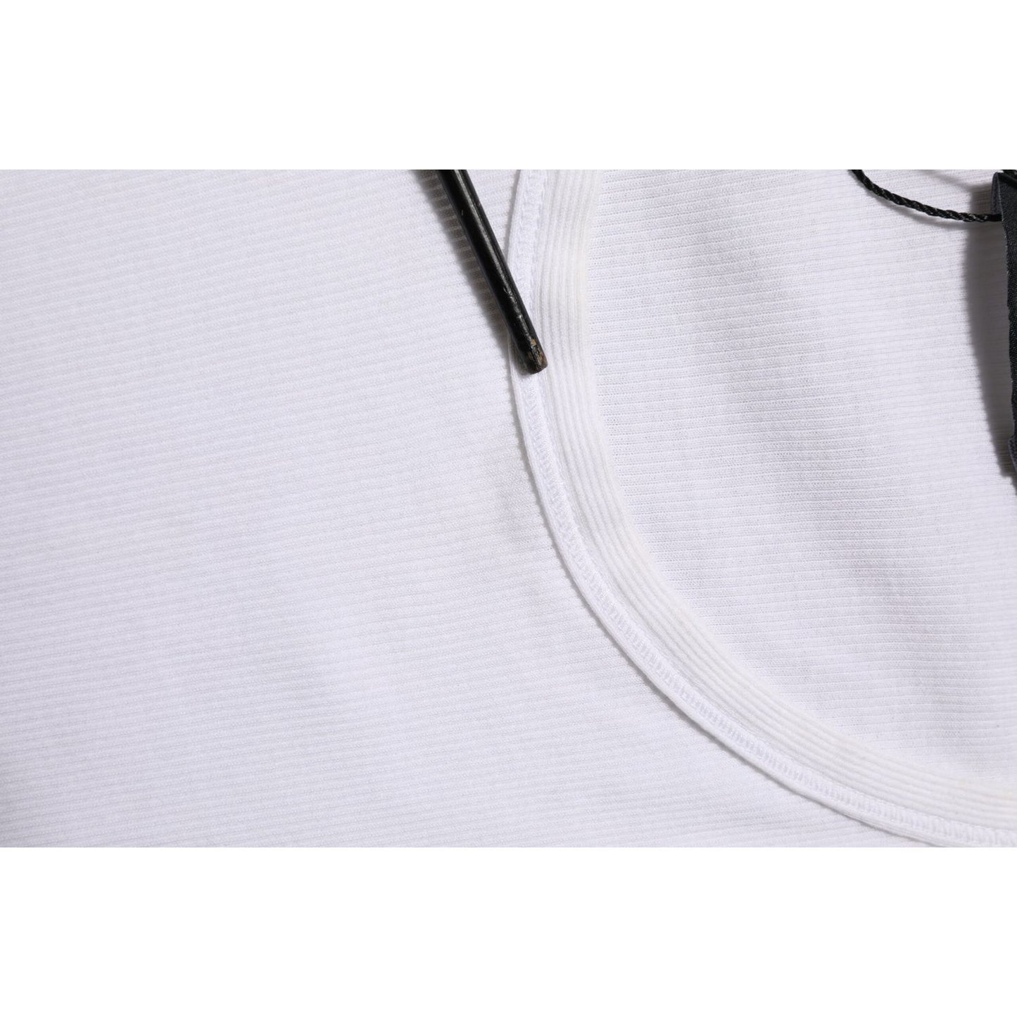 Dolce & Gabbana White Sleeveless Round Neck Tank Top T-shirt