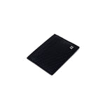 Armani Exchange Black Leather Wallet with embossed AX logo, showcasing elegant and modern texture for men.