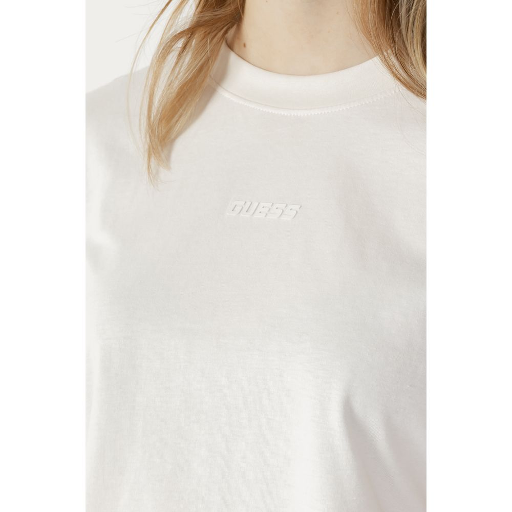 Guess Active Cream Cotton T-Shirt