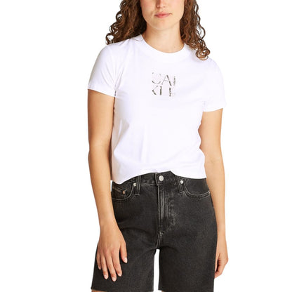 Calvin Klein Jeans White Recycled Cotton T-Shirt