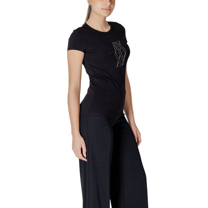 Armani Exchange Black Cotton T-Shirt