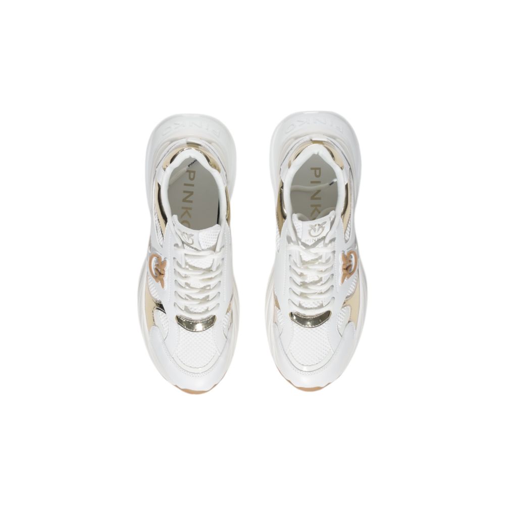 PINKO White Leather Chunky Sneakers PINKO